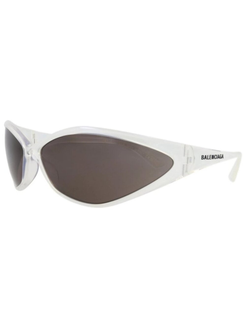 New Balenciaga Women's Sunglasses Shield Wrap Bio Injection Frame Unisex Crystal